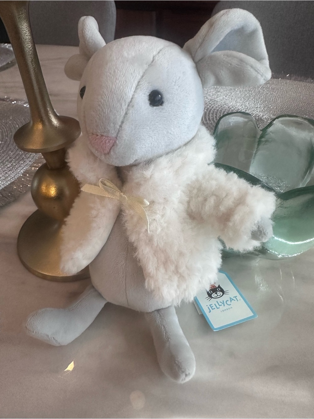 Rare Jellycat Comfy Coat Mouse Retired Plush Mouse